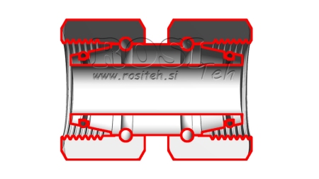HIDRAVLIČNI DVOVIJAČNIK DVOJNA VRTLJIVA MATICA (6S) M14x1,5
