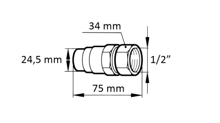 INNESTO RAPIDO ESCAVATORE FFH MASCHIO 1/2