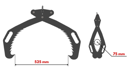 KÉZI ERDÉSZETI MARKOLÓ HD50 (500MM) - HORGANYZOTT
