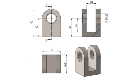 CILINDRA DAKŠA 40MM - FI20
