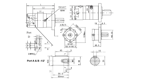 HYDRAULIK-ÖLMOTOR MS 125 ECO (ALSG3-125)