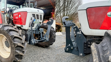 KIT UNIVERSEL HYDRAULIQUE FRONTAL ( AVANT) 2 EME CATEGORIE POUR TRACTEUR 1500KG