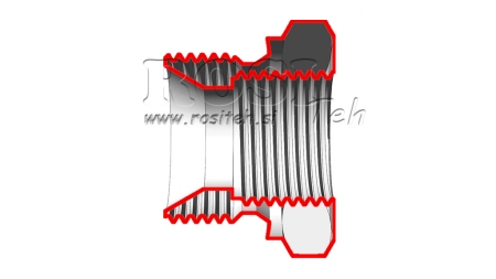 HYDRAULIKADAPTER MÄNNLICH-WEIBLICH 1/2-3/8