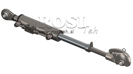 THREADED HYDRAULIC TOP LINK WITH HOOK - CAT. 3 - 80/40-250 (+95 HP) (32,2 mm)