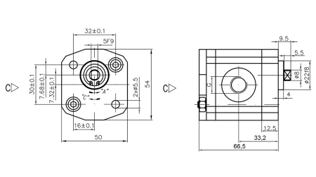 HYDRAULIKPUMPE 00C1.5X033 GR.0 - 1,5cc - RECHTS