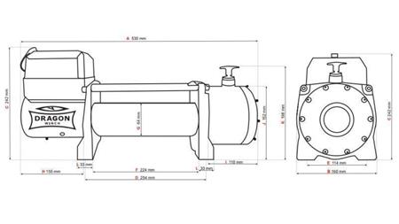 24 V ELEKTROMOS KÖTŐFÉK DWM 13000 HD - 5897 kg