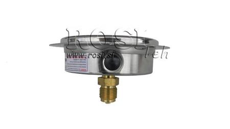 MANOMETER DN100 HINTEN 0 - 16 BAR - 1/2
