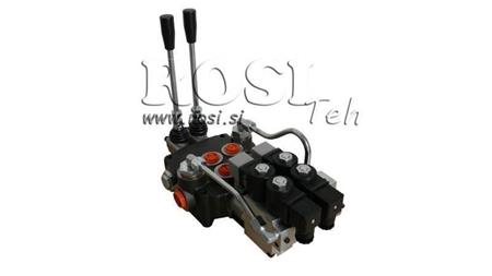 HYDRAULIC VALVE 2xP80 - EO 12V