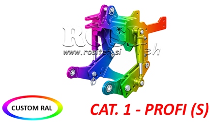 KOMPLETNÝ TROJBODOVÝ ZÁVES UNIVERZÁLNY CAT. 1 - PROFI STANDARD PRE TRAKTOR 800 KG (RAL PODĽA VÁŠHO VÝBERU)