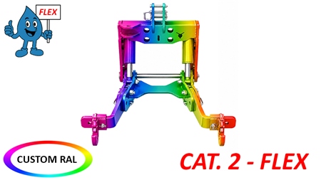 KOMPLETNÝ TROJBODOVÝ ZÁVES UNIVERZÁLNY CAT. 2 - FLEX PRE TRAKTOR 1500 KG (RAL PODĽA VÁŠHO VÝBERU)