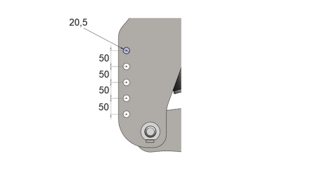 UNIVERSALE FRONTHYDRAULIK KAT 2 FÜR TRAKTOR 1500kg - ROT (RAL 3000)