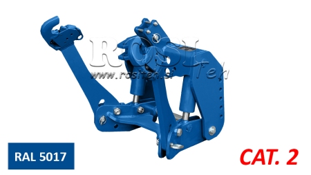 KIT IDRAULICO FRONTALE UNIVERSALE 2KAT PER TRACTOR 1500KG - BLU (RAL 5017)