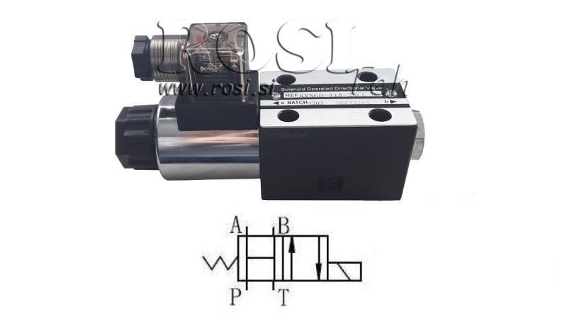HYDRAULIC ELECTROMAGNETIC VALVE CETOP 3 12/24/230V 3B