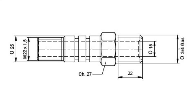 ÖLVERBINDUNG FI25 - 3/4