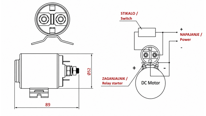ELEKTROSTARTER 12V