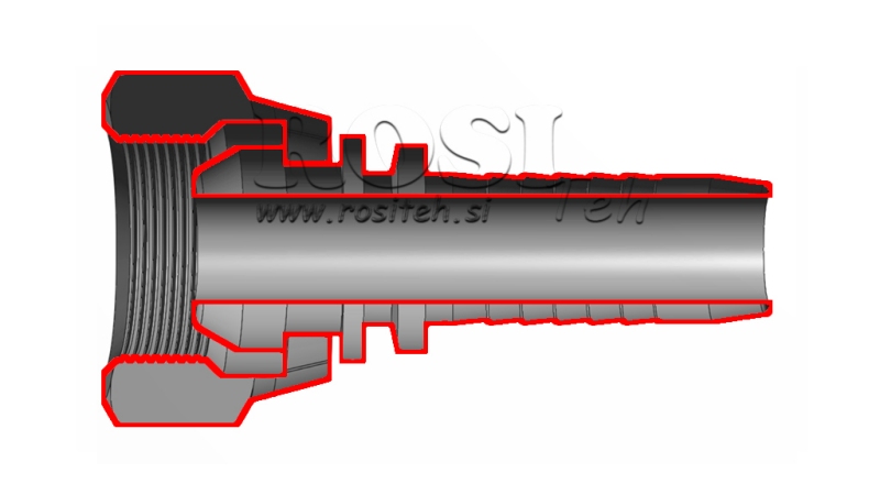 HYDRAULICKÉ PŘIPOJENÍ BSP ŽENSKÉ DN6-M14X1,5