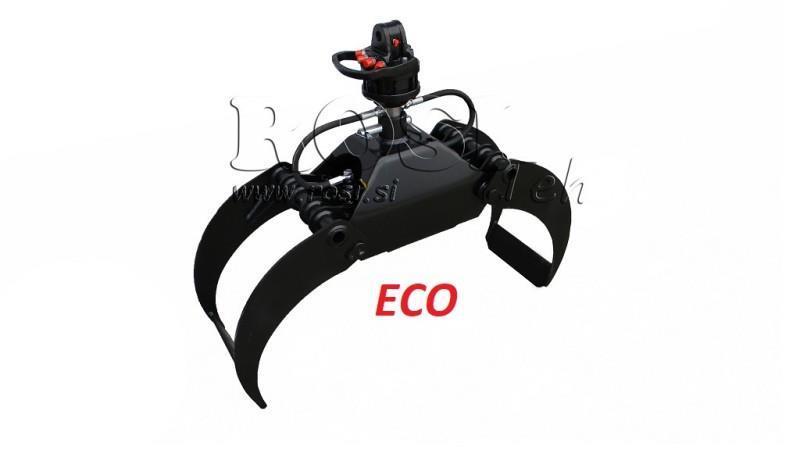 PRISE FORESTIÈRE LG510 kg ÉCO - 1030 mm ROTATEUR 1000/500 KG AVEC ESSIEU