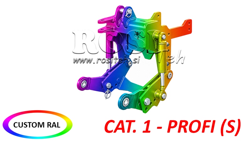 UNIVERSALE FRONTHYDRAULIK CAT. 1 - PROFI STANDARD FÜR TRAKTOR 800 KG (RAL NACH IHRER WAHL)