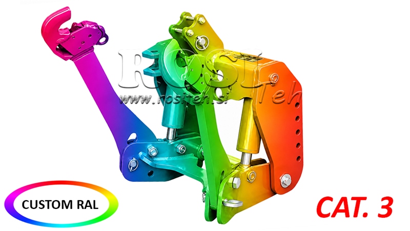 UNIVERSALE FRONTHYDRAULIK CAT. 3 FÜR TRAKTOR 2500 KG (RAL NACH IHRER WAHL)
