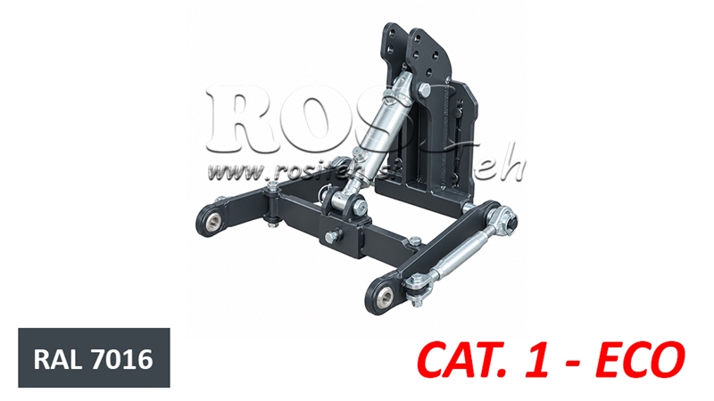 KOMPLETNÝ TROJBODOVÝ ZÁVES UNIVERZÁLNY CAT. 1 - ECO PRE TRAKTOR