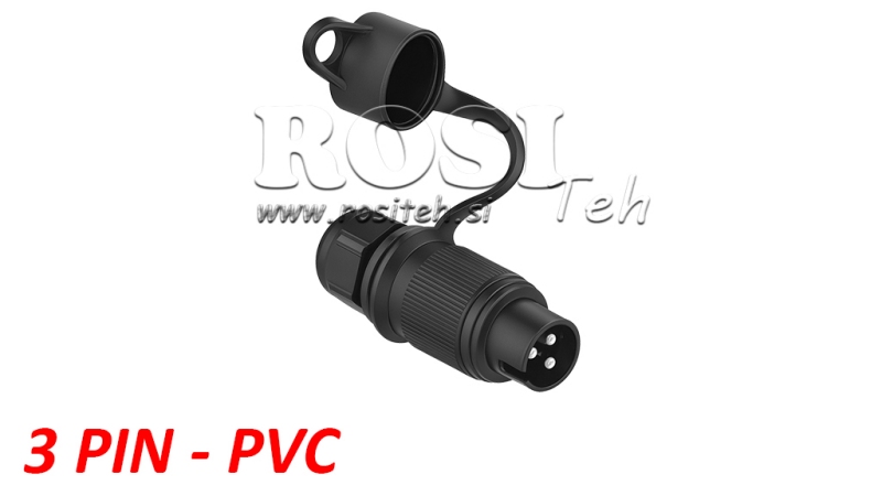 3-PIN ZÁSUVKA PVC