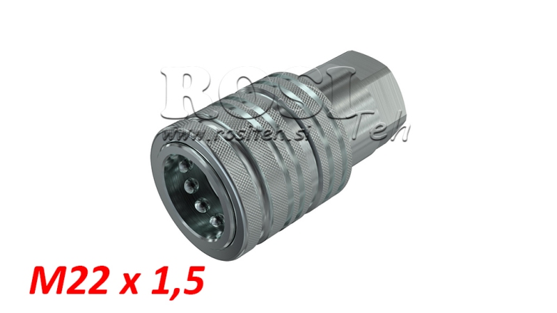 ACOPLAMENTO RÁPIDO FEMININO PARA TRATOR PUSH - PULL M22X1.5