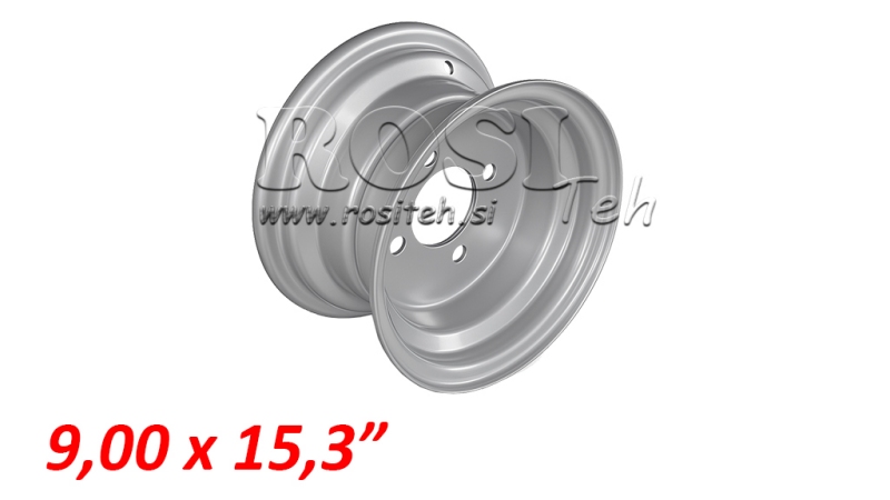 9,00X15,3 - ET0 FELGE JANTSA 6 SCHRAUBEN