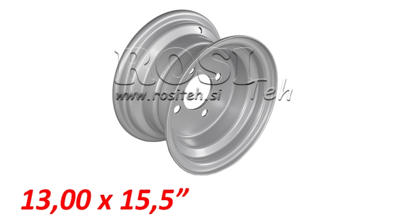 13,00X15,5 - ET0 FELGE JANTSA 6 SCHRAUBEN
