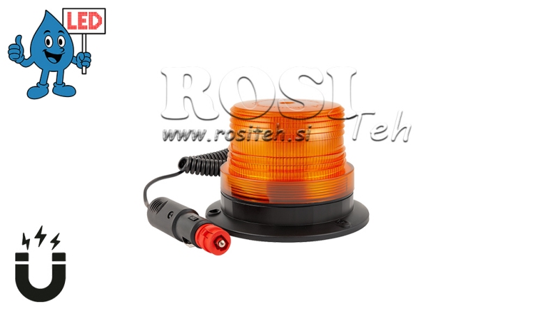 LED ROTUJÍCÍ MAGNETICKÉ SVĚTLO 12V