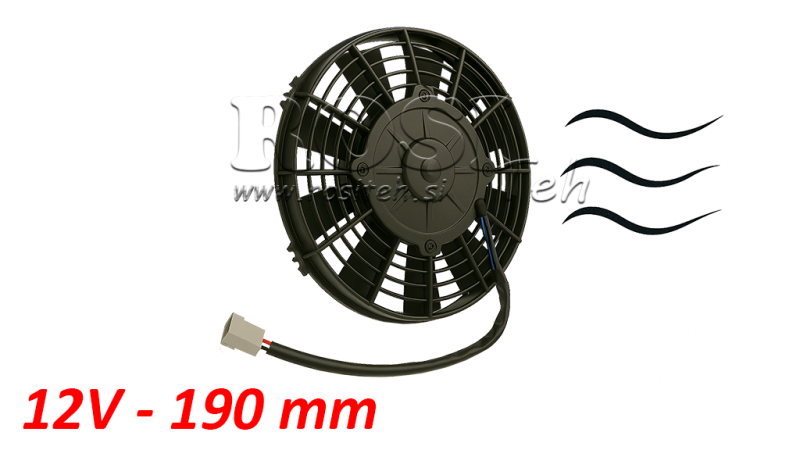 AKSIAALFAN 190MM TÕMBAMINE 12V