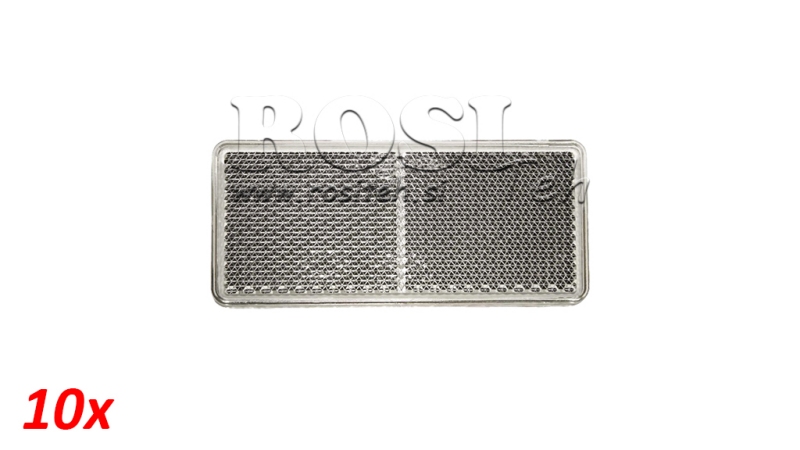 RISTKÜLGLIK REFLEKTOR VALGE 105X48 (10TK)