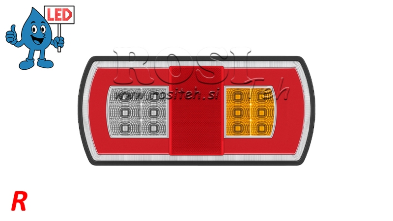KOMBINIERTE LED RÜCKLICHT 12/24V - RECHTE