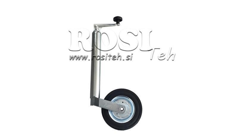 STÜTZFUß FÜR AUTOANHÄNGER MIT RAD 220mm-150kg