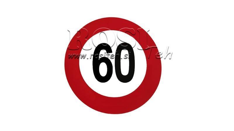 ADESIVO DI RESTRIZIONE 60km/h