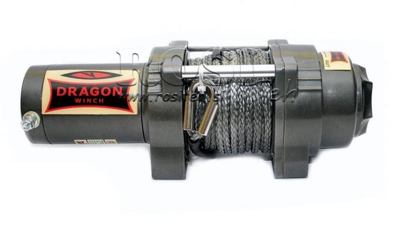 12 V ELEKTRISCHE SEILWINDE DWH 4500 HD - 2041 kg - SYNTHETIKSEILS