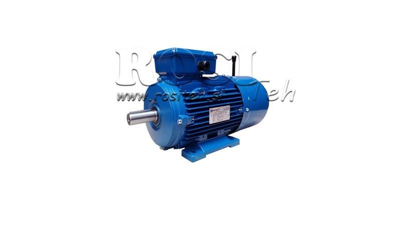 1.1kW-ELEKTRISK MOTOR MED BREMS MSH 80 3-4_1390rpm 3Fase føtter-B3