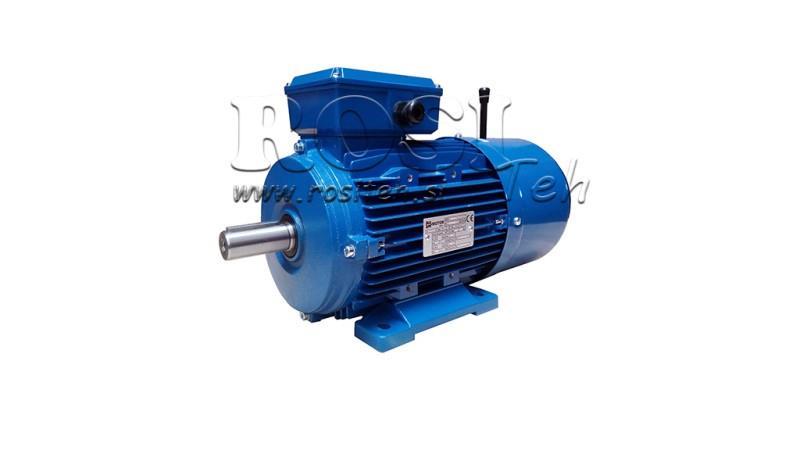 2,2kW-ELEKTRO MOTOR Z ZAVORO MSH100L1-4_1420vrt 3Faz nogice-B3