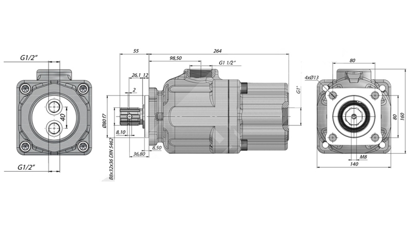 HYDRAULIC PISTON PUMP -100CC - 300 BAR