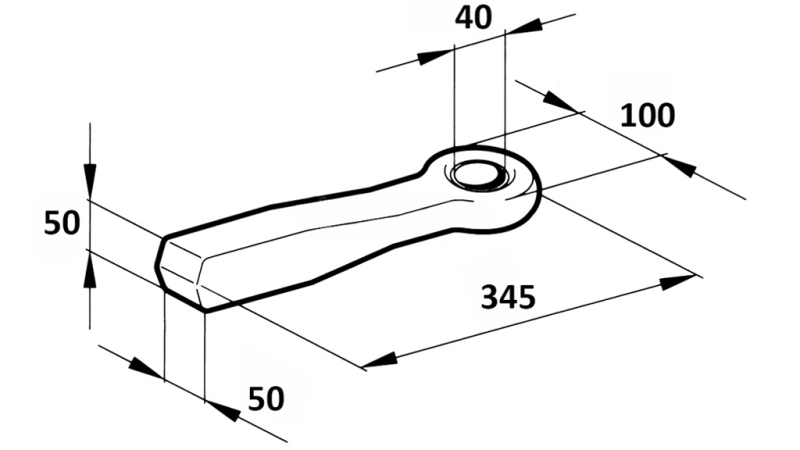 ZUGÖSE FIX FI40 50x50 L370 - 6000KG/1000KG