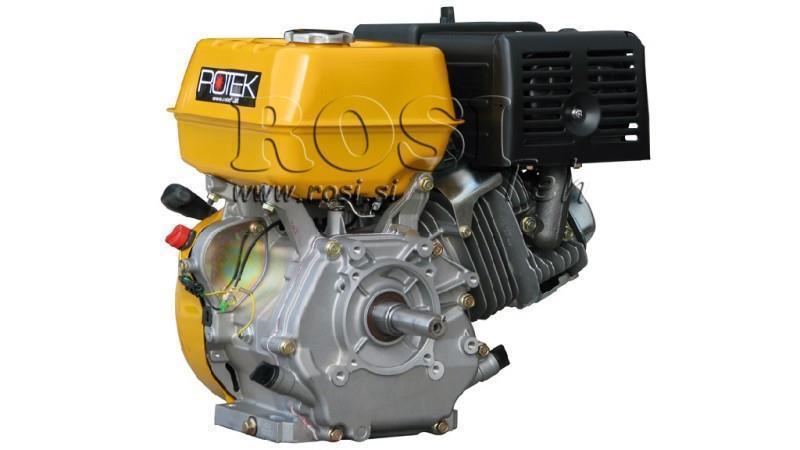 gasoline engine EG4-420cc-9,6kW-13,1HP-3.600rpm-H-KW25x88.5-hand start