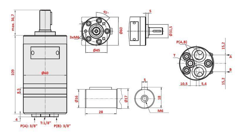 MOTORE IDRAULICO MM 20