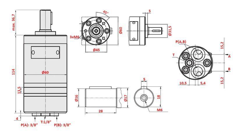 MOTORE IDRAULICO MM 32