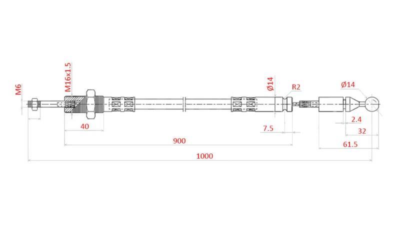 PLECIONKA L=1000 - kula