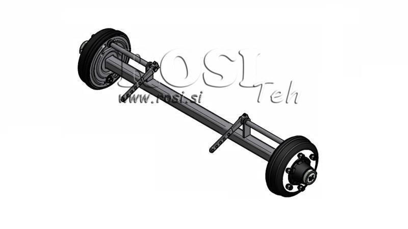 ACHSE FÜR ANHÄNGER 5400 kg MIT BREMSE (1500 mm)
