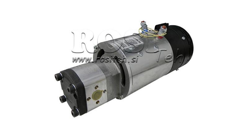 HYDRAULIKKOPPLUNG PUMPE GR.2 + ELEKTROMOTOR 24V - 4,5kW = 10cc - 20lit