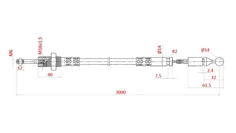GEWEBE L=3000 - ball