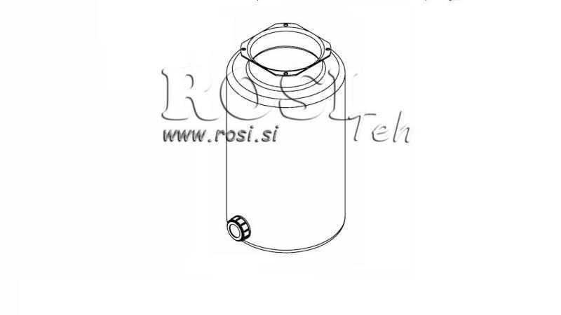 METALLRESERVOIR ROLL PP 10 LITER HORIZONTAL-VERTIKAL