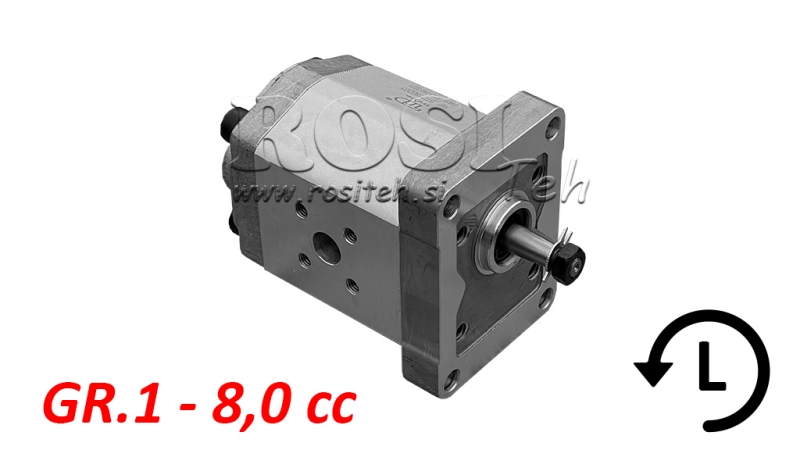 POMPE HYDRAULIQUE GR.1 8.0 CC GAUCHE - FLANGES