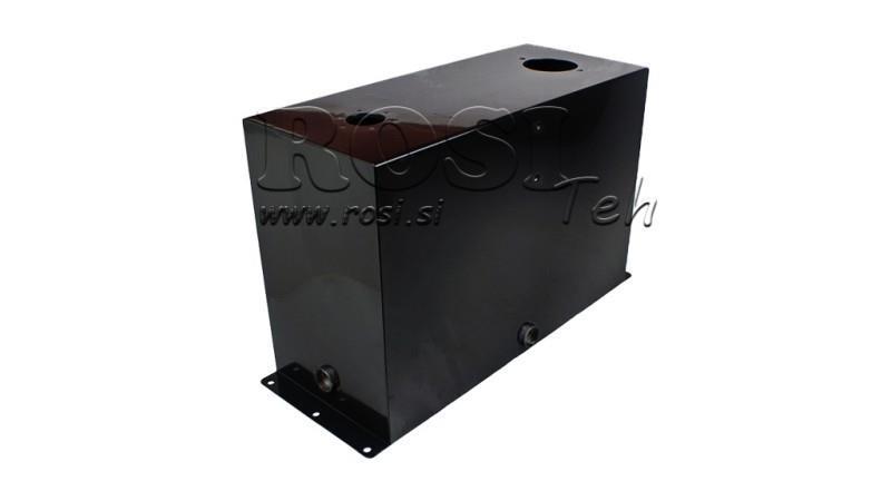 METALLRESERVOIR 45 LITER WÜRFEL 400x250x635mm VORBEREITUNG FÜR RÜCKFILTER