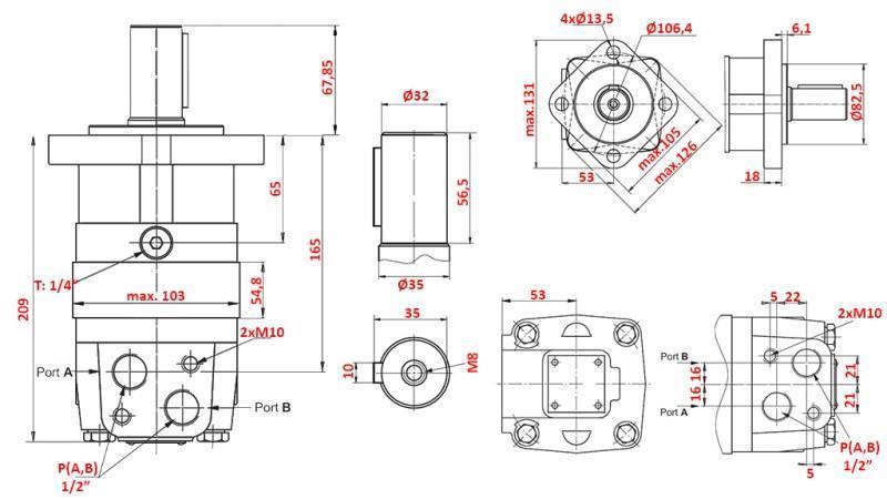 MOTORE IDRAULICO MS 315